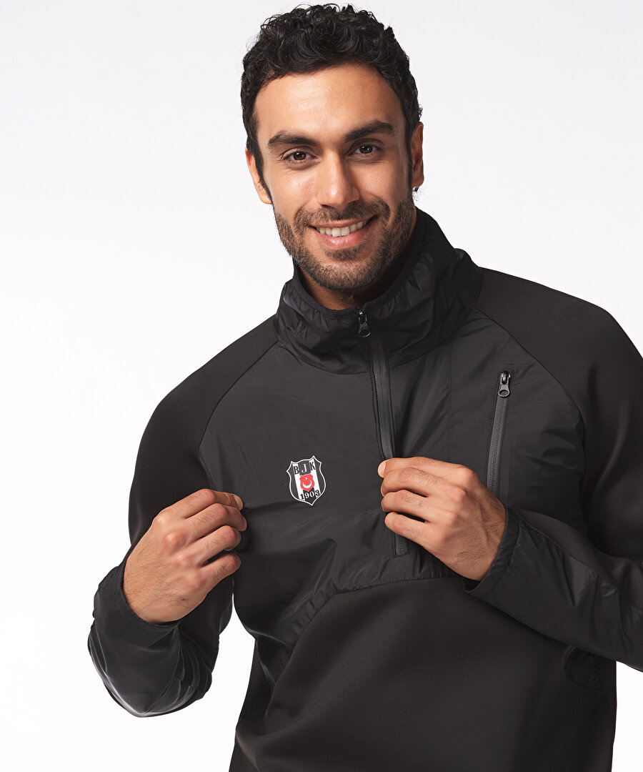 BEŞİKTAŞ ERKEK YARIM FERMUARLI SWEATSHIRT 7425286T3