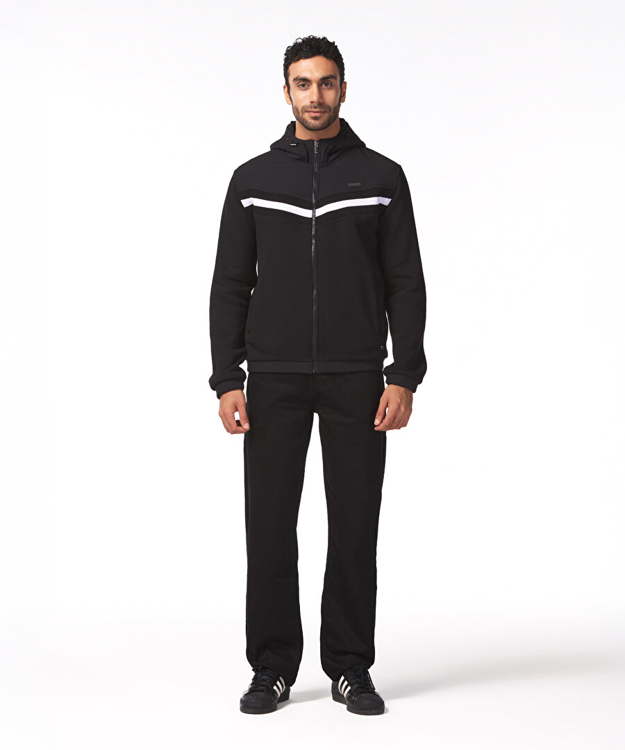 BEŞİKTAŞ ERKEK KAPÜŞONLU FERMUARLI SWEATSHIRT 7425242T3