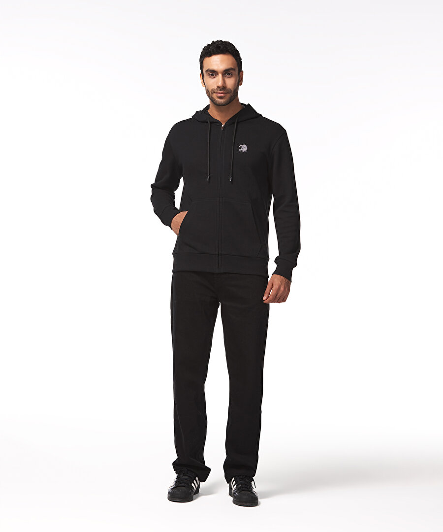 BEŞİKTAŞ ERKEK KAPÜŞONLU FERMUARLI SWEATSHIRT 7425245T2