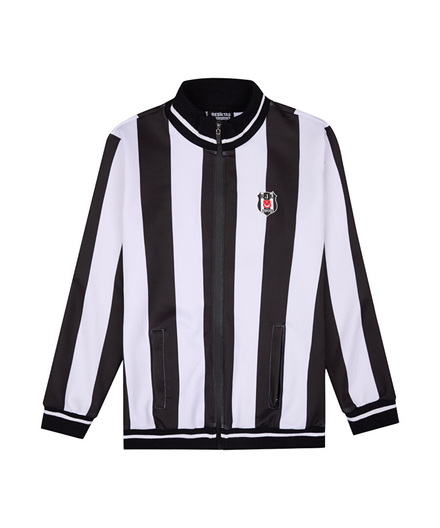 BEŞİKTAŞ JR ÇUBUKLU FERMUARLI SWEATSHIRT 6425247