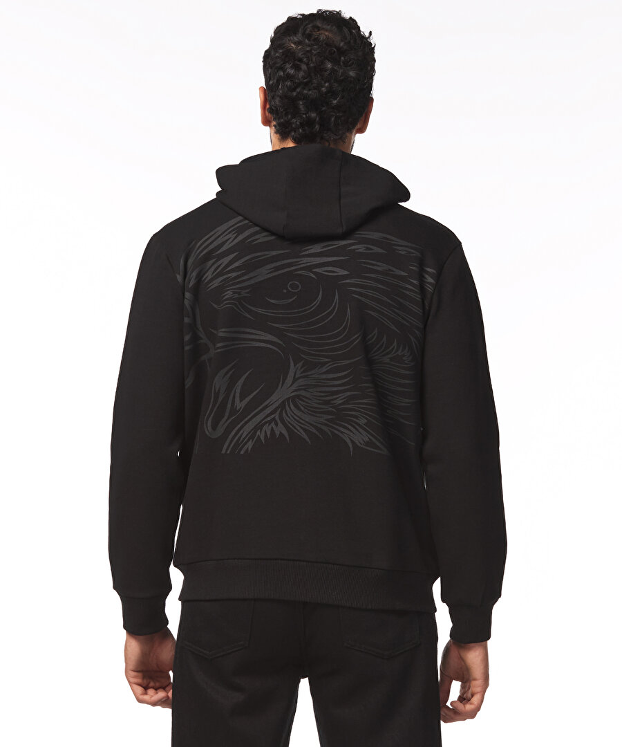BEŞİKTAŞ ERKEK KAPÜŞONLU FERMUARLI SWEATSHIRT 7425243T3