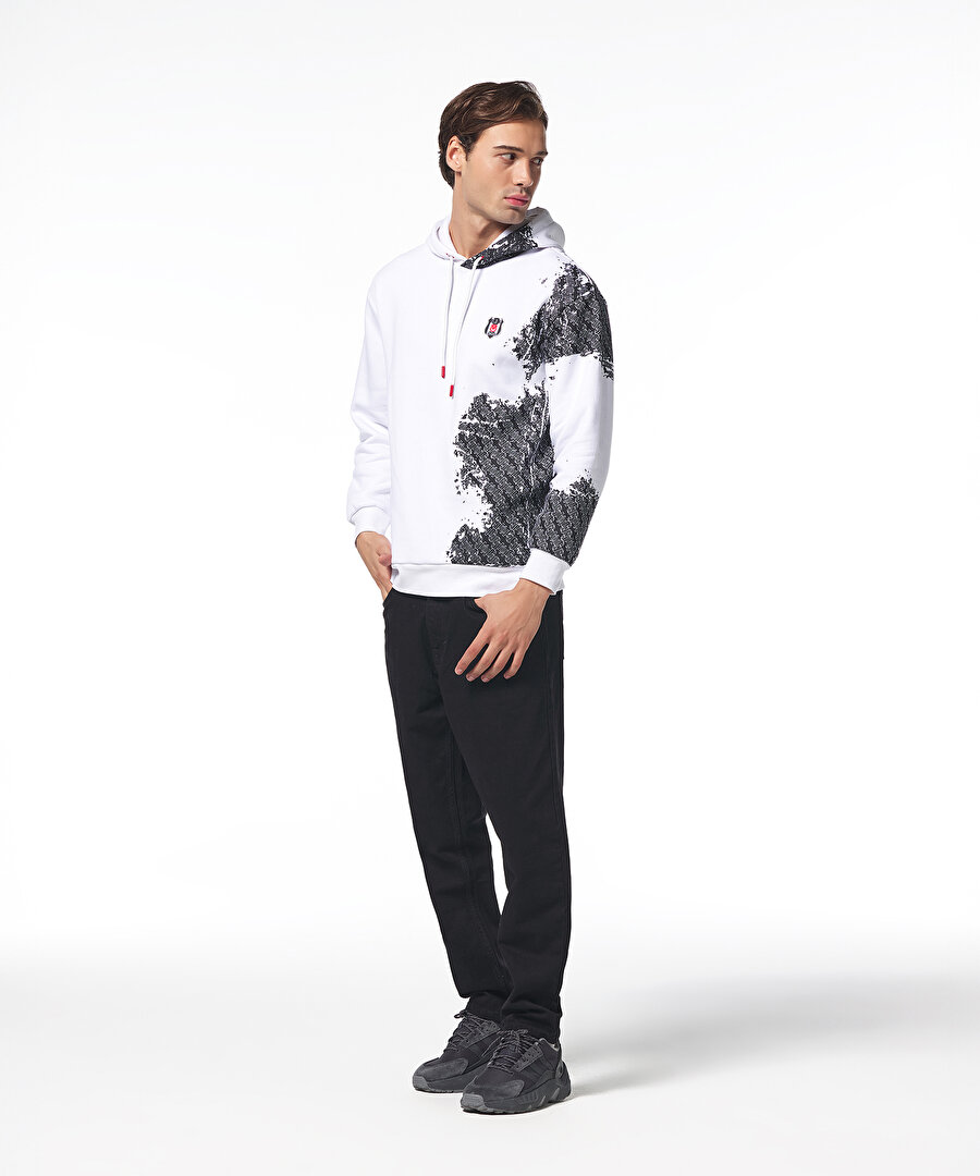 BEŞİKTAŞ ERKEK KAPÜŞONLU SWEATSHIRT 7425277T3