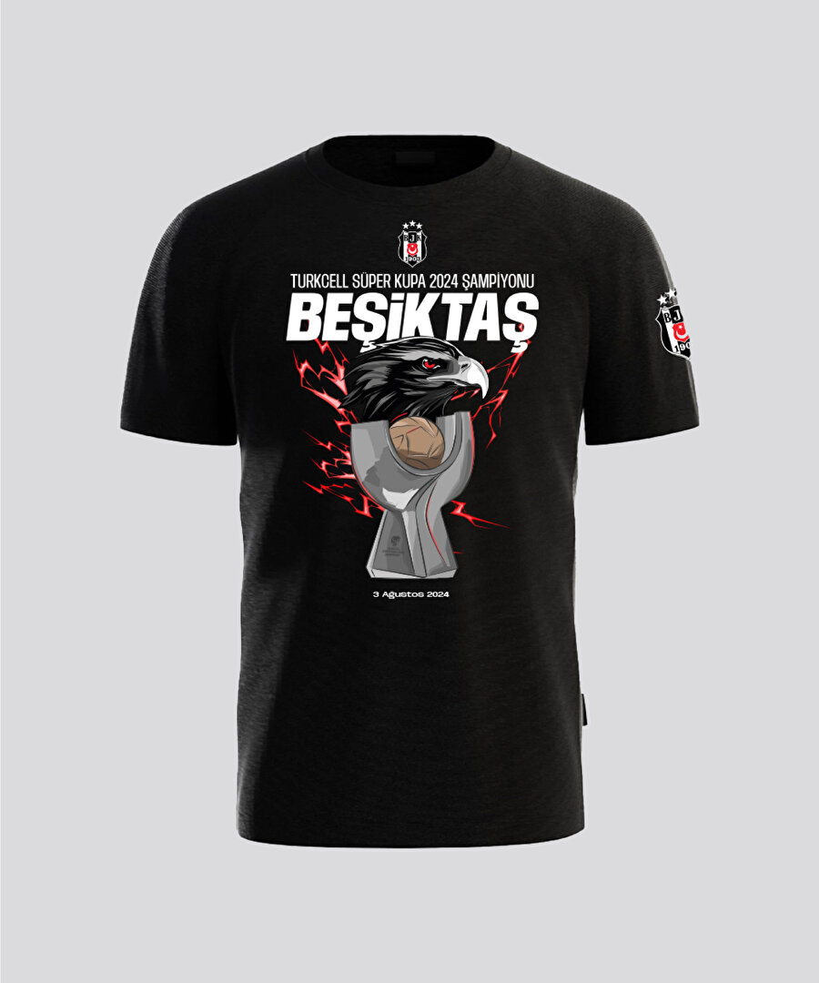 BEŞİKTAŞ SÜPER KUPA ŞAMPİYONLUK T-SHIRT 2024 V1