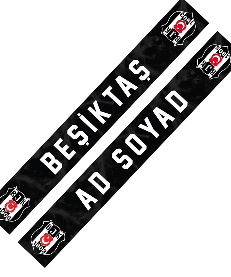BEŞİKTAŞ İSME ÖZEL SATEN ATKI - BEŞİKTAŞ