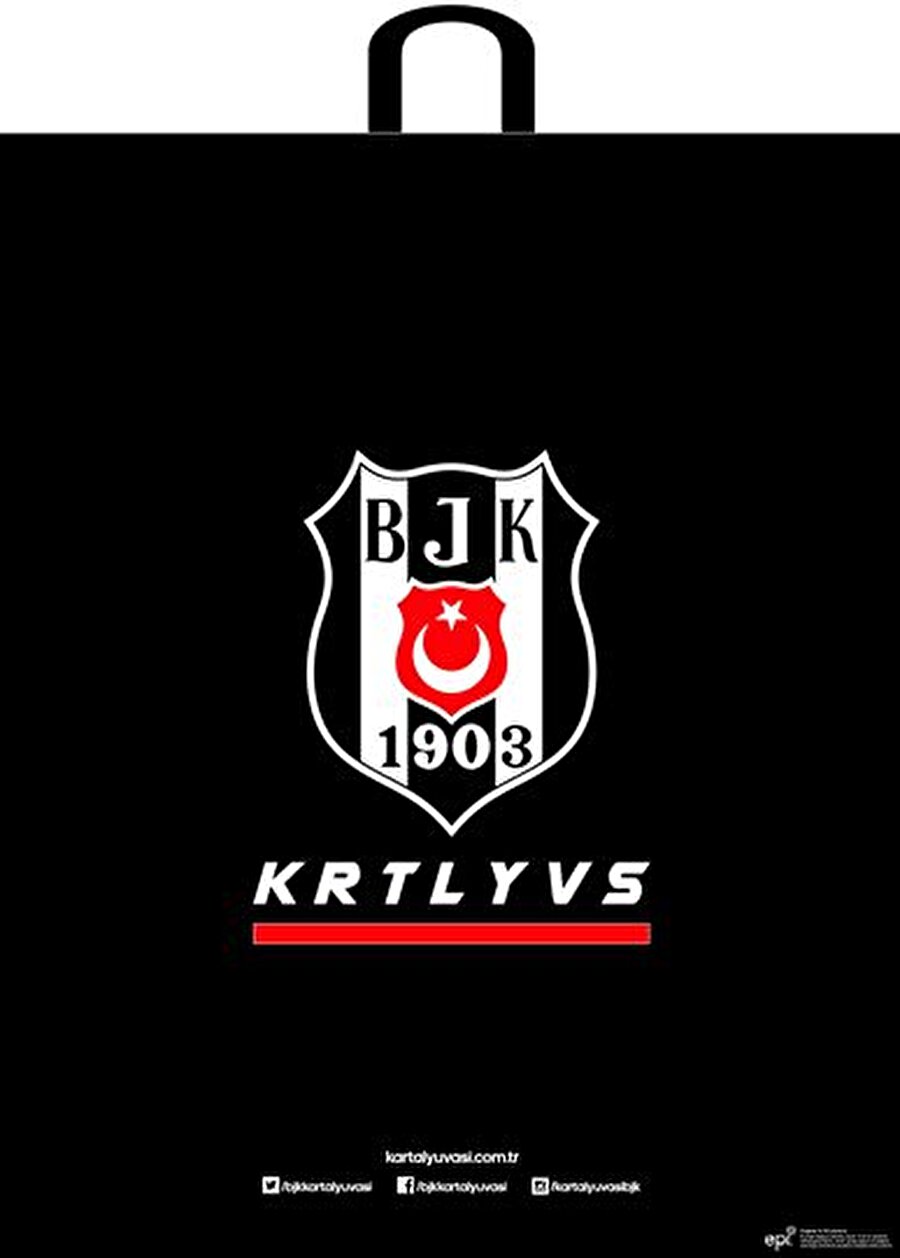 BEŞİKTAŞ PLASTİK HEDİYE POŞETİ 32*45