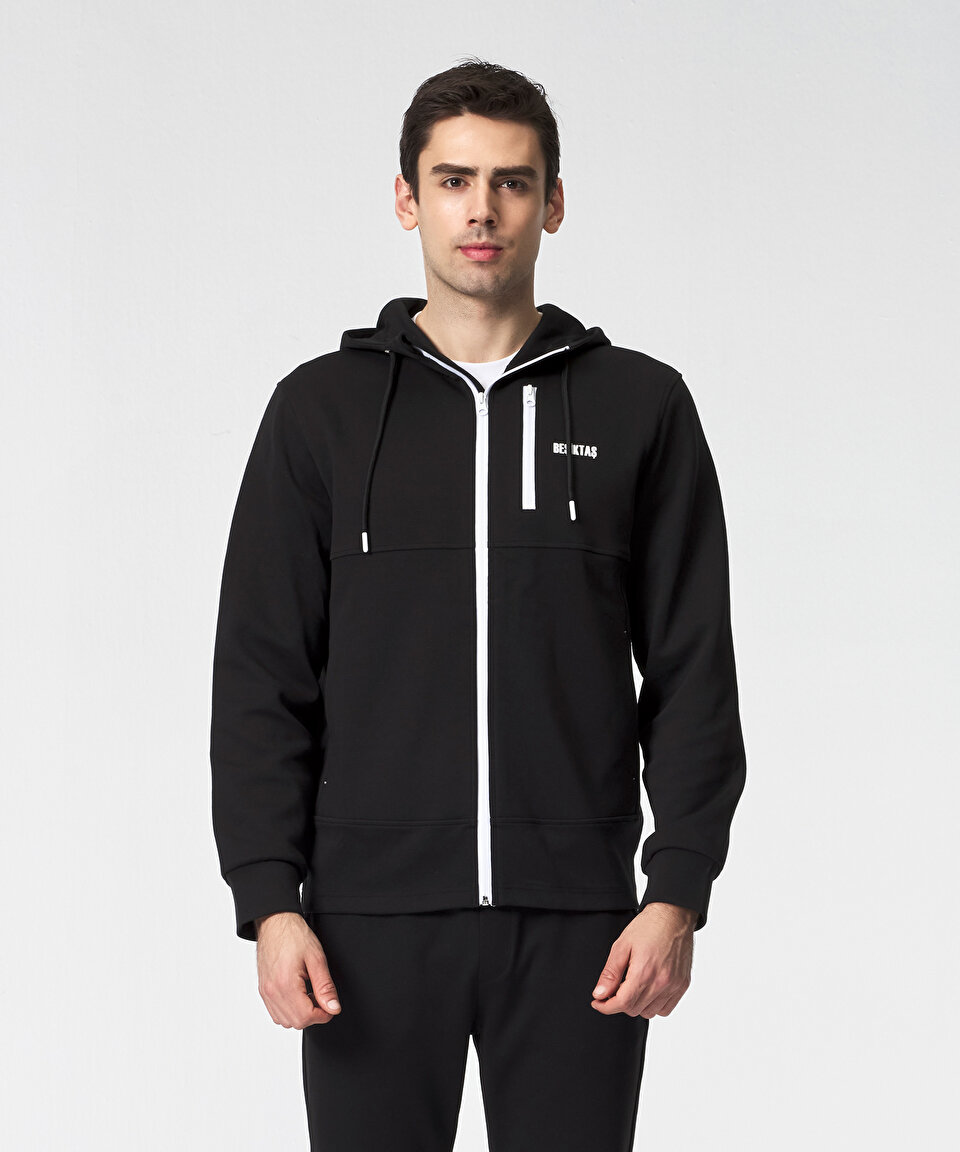 BEŞİKTAŞ ERKEK FERMUARLI KAPÜŞONLU SWEATSHIRT 7525220T3