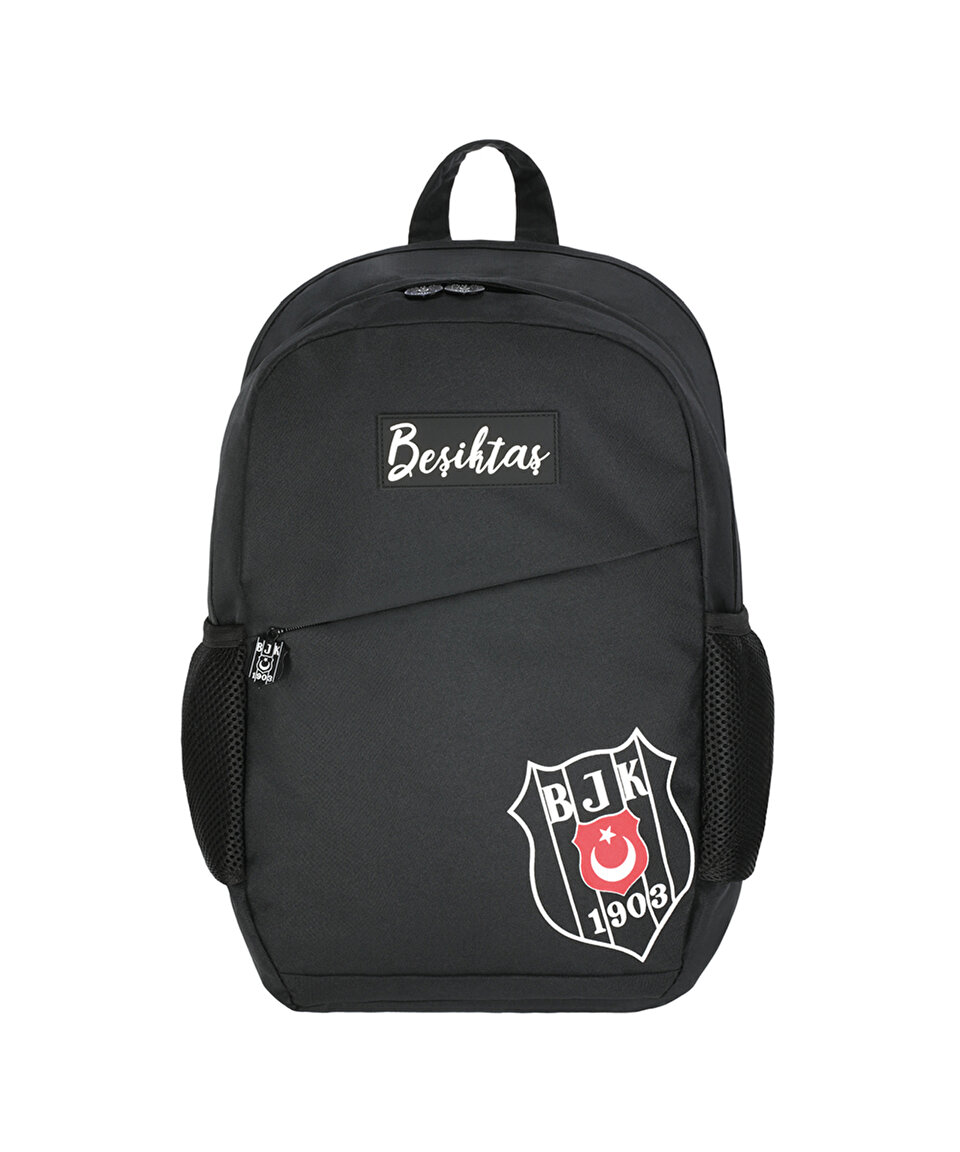BEŞİKTAŞ GÜMÜŞ LOGO DETAYLI COMFORT SIRT ÇANTASI