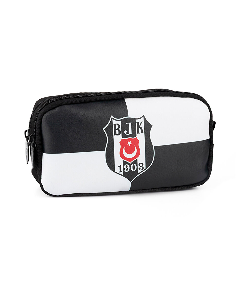 BEŞİKTAŞ BJK 1903 LOGO DESENLİ SUNİ DERİ KALEM ÇANTASI