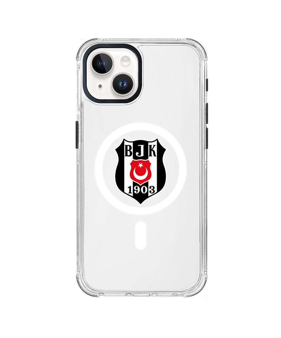 BEŞİKTAŞ MAGSAFE LOGO ŞEFFAF TELEFON KILIFI IP15