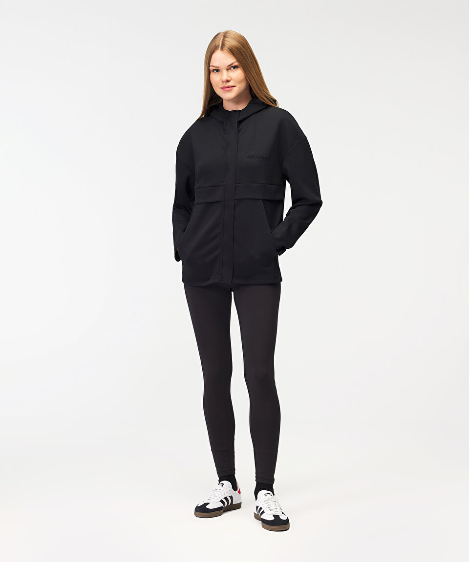 BEŞİKTAŞ KADIN KAPÜŞONLU FERMUARLI SWEATSHIRT 8526255T3