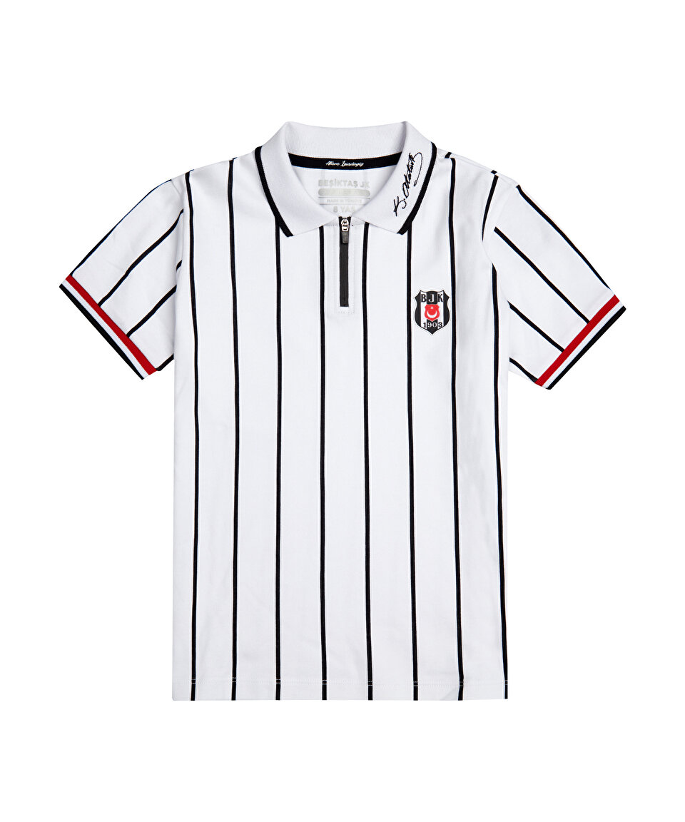 BEŞİKTAŞ ATATÜRK YARIM FERMUARLI POLO YAKA T-SHIRT JR 25-26