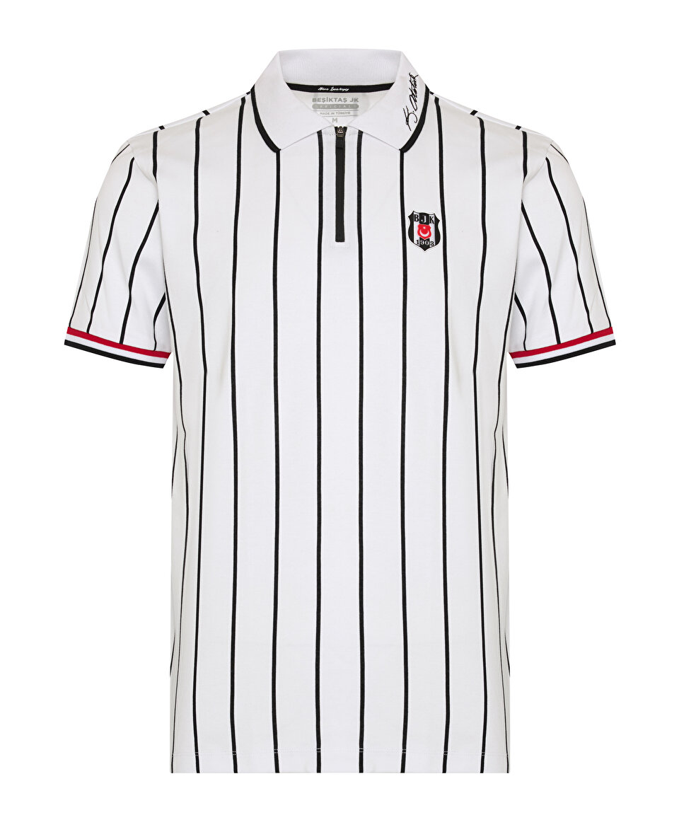 BEŞİKTAŞ ATATÜRK YARIM FERMUARLI POLO YAKA T-SHIRT 25-26