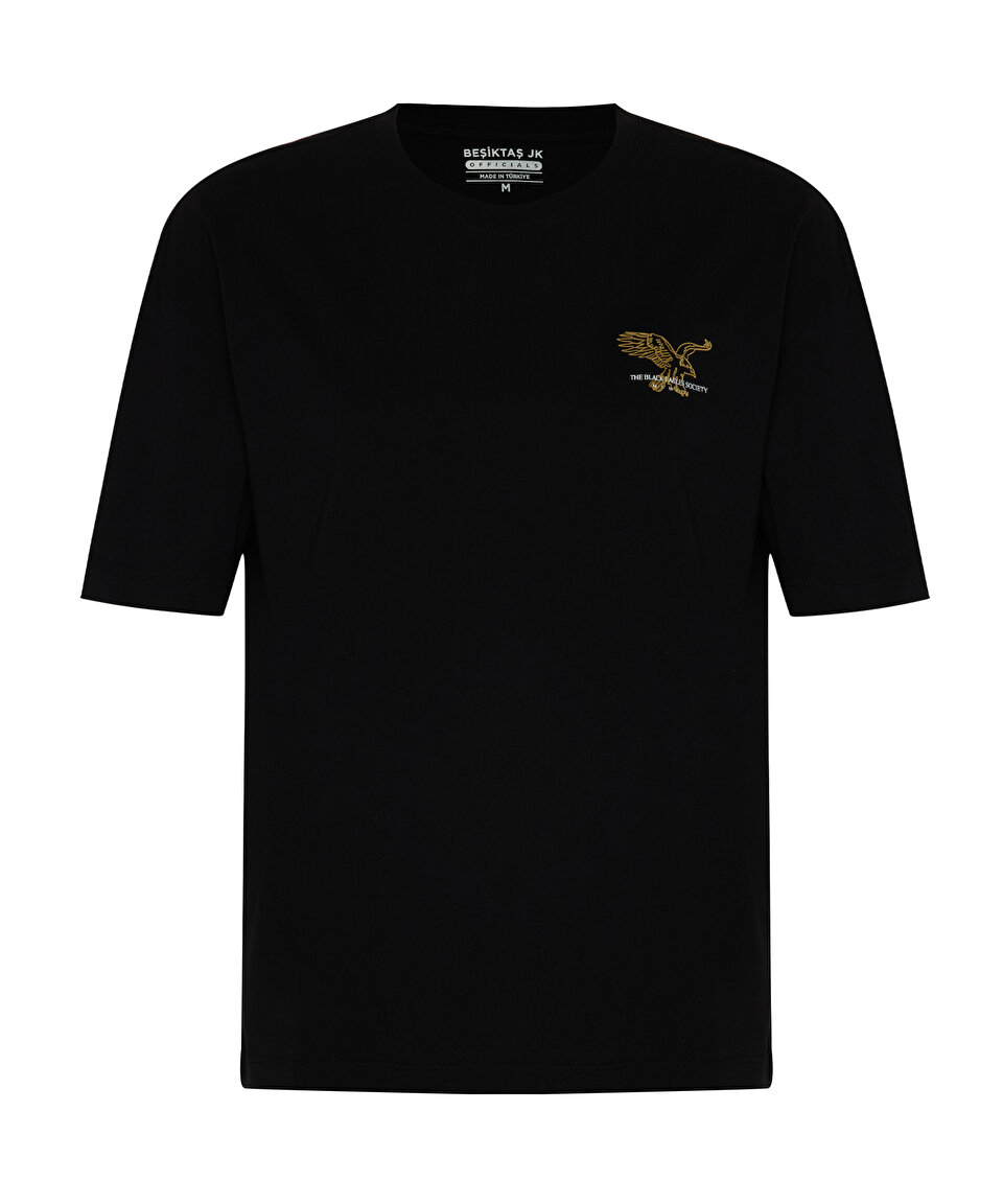 BEŞİKTAŞ JK BLACK EAGLES SOCIETY KARTAL LOGO KADIN T-SHIRT