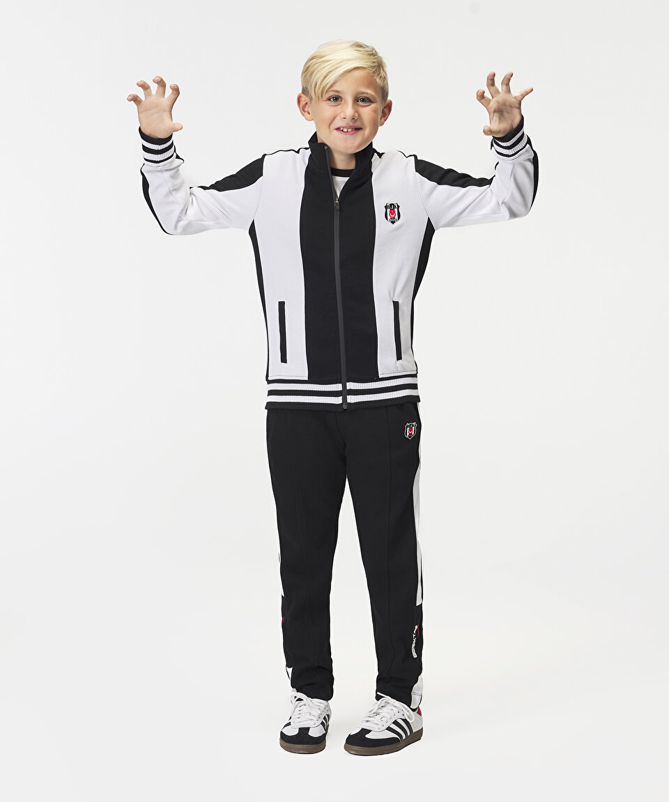 BEŞİKTAŞ JR ÇUBUKLU FERMUARLI SWEATSHIRT 6526273T3