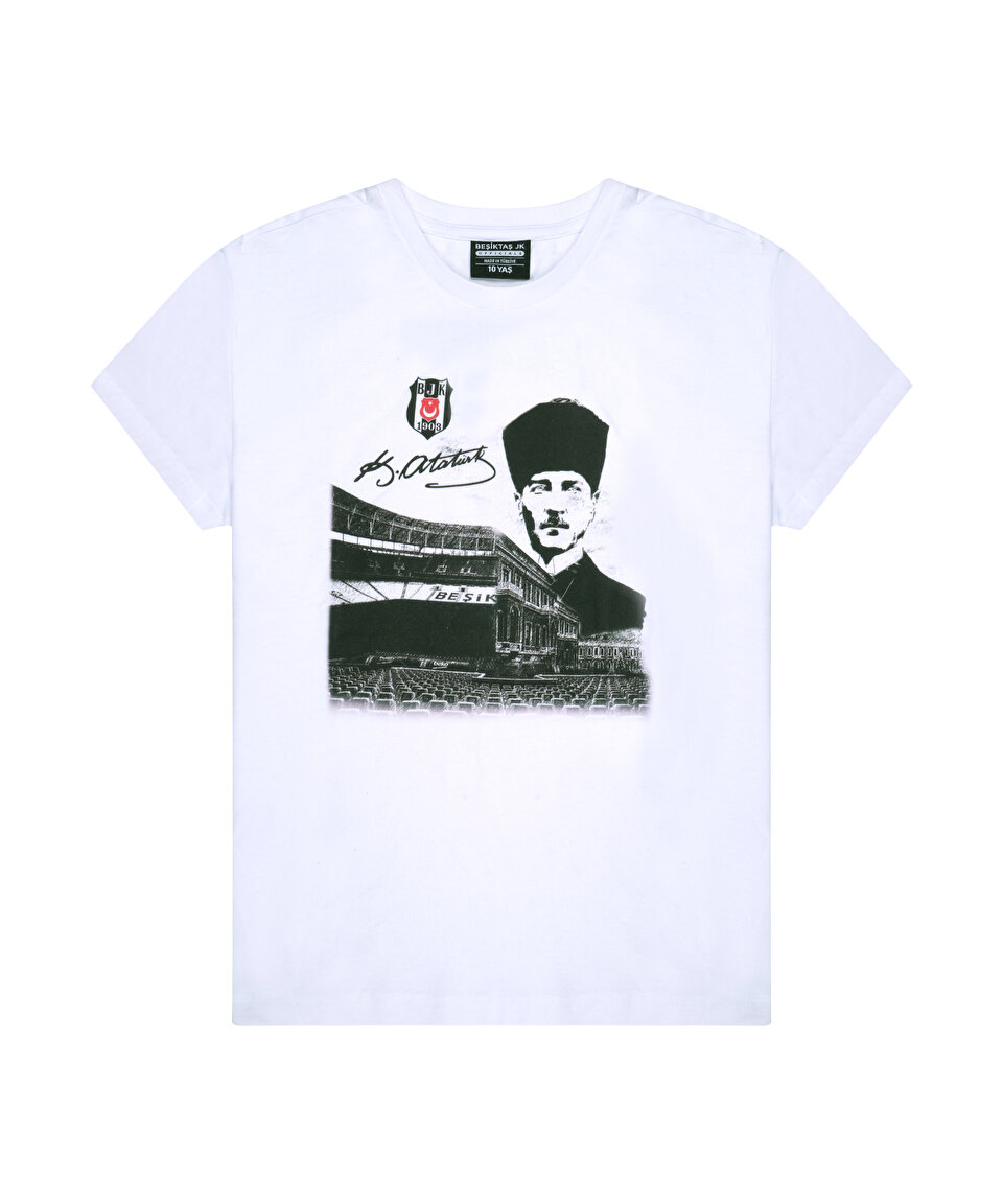 BEŞİKTAŞ ATATÜRK ÇOCUK NOSTALJİ STADYUM T-SHIRT 26-27