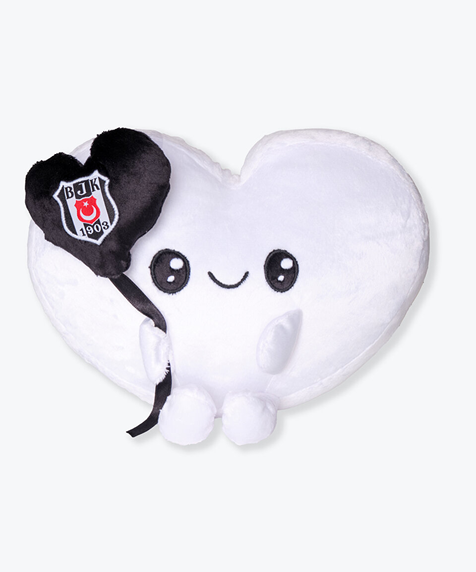BEŞİKTAŞ PELUŞ KALPLİ YASTIK 27 SK