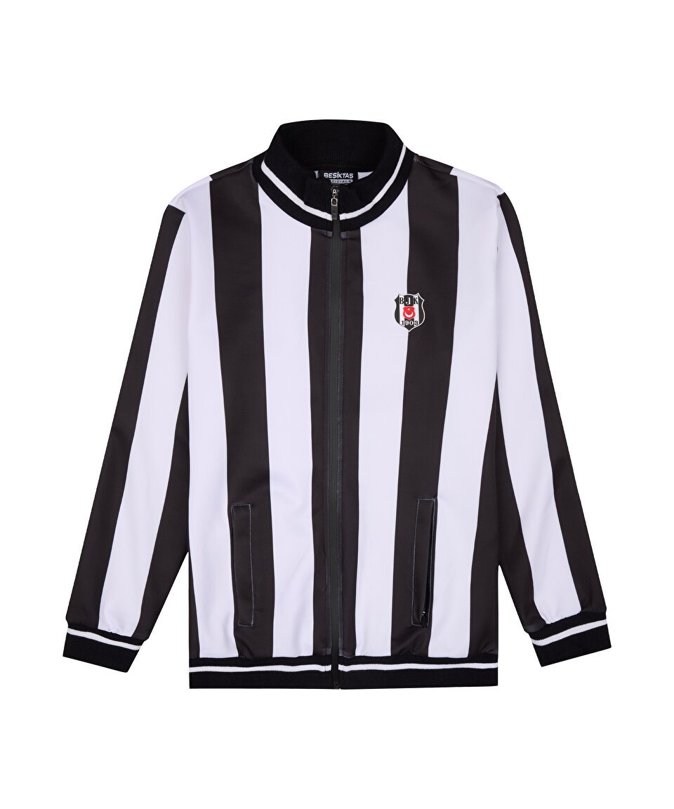 BEŞİKTAŞ JR ÇUBUKLU FERMUARLI SWEATSHIRT 6425247