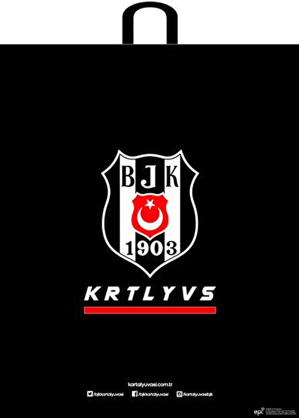 BEŞİKTAŞ PLASTİK HEDİYE POŞETİ 32*45